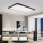 Brilagi - Plafoniera LED dimmerabile per bagno FRAME SMART LED/96W/230V 120x60 cm 3000-6000K IP44 nera + telecomando