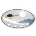 BRILAGI - Plafoniera LED dimmerabile per bambini ASTRO LED/43W/230V 3000-6000K Ø 49 cm + telecomando