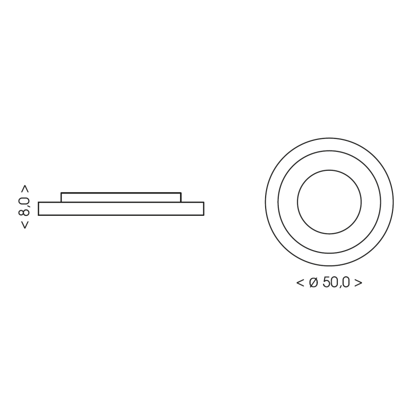 BRILAGI - Plafoniera dimmerabile per bambini ASTRO LED/68W/230V 3000-6000K Ø 50 cm + telecomando