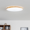 Brilagi - Plafoniera LED dimmerabile PINE LED/60W/230V in legno Ø 52 cm 3000-6500K + telecomando