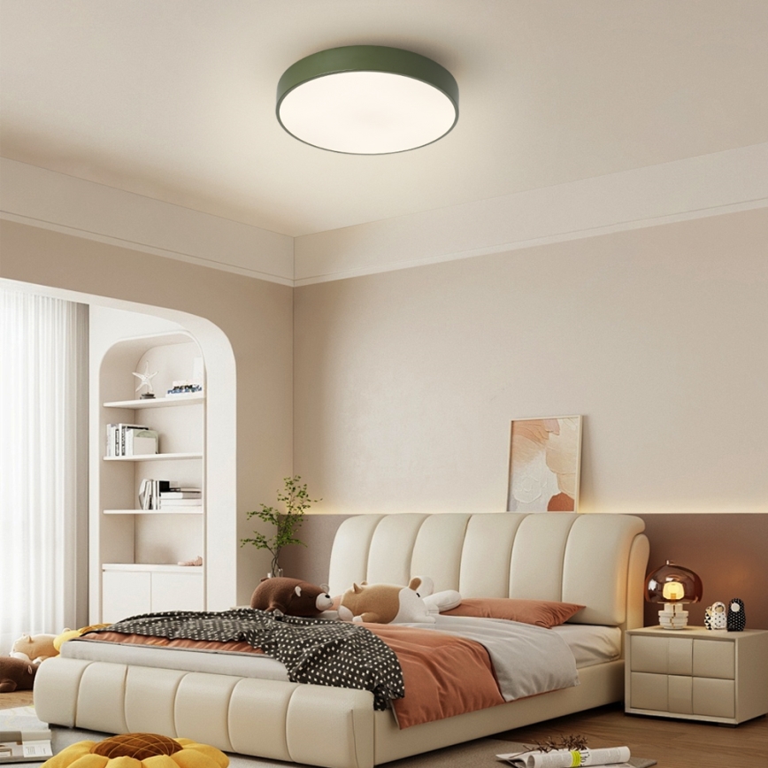 Brilagi - plafoniera LED dimmerabile POOL LED/36W/230V 3000-6000K Ø 30 cm verde + telecomando