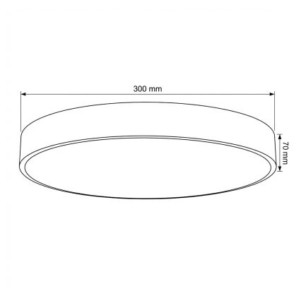 Brilagi - plafoniera LED dimmerabile POOL LED/36W/230V 3000-6000K Ø 30 cm beige + telecomando