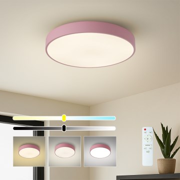 Brilagi - Plafoniera LED dimmerabile POOL LED/48W/230V 3000-6000K Ø 40 cm rosa + telecomando