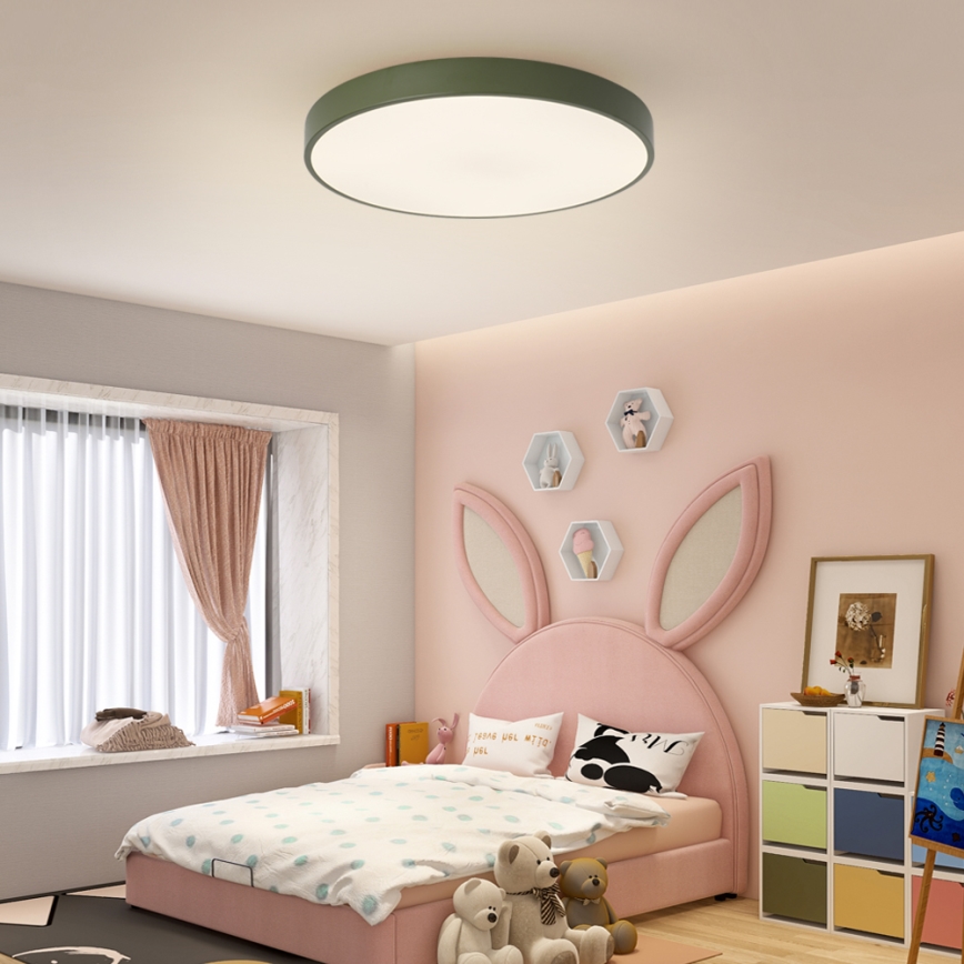 Brilagi - Lampada da soffitto LED dimmerabile POOL LED/60W/230V 3000-6000K Ø 60 cm verde + telecomando