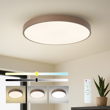 Brilagi - Plafoniera LED dimmerabile POOL LED/60W/230V 3000-6000K Ø 60 cm marrone + telecomando