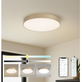 Brilagi - Plafoniera LED dimmerabile POOL SMART LED/60W/230V 3000-6000K Ø 50 cm Wi-Fi Tuya dorata + telecomando