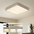 Brilagi - Plafoniera LED dimmerabile POOL SQUARE LED/48W/230V 3000-6000K 50x50 cm beige + telecomando