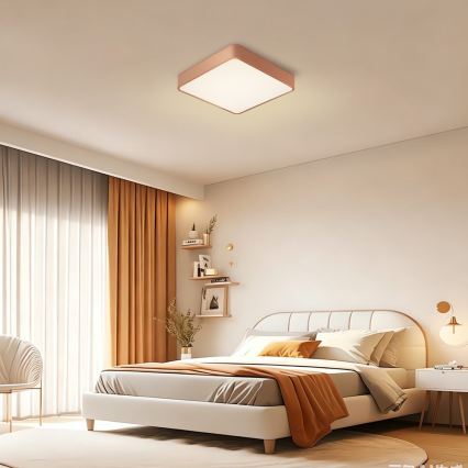 BRILAGI - Plafoniera LED dimmerabile POOL SQUARE LED/48W/230V 3000-6000K 50x50 cm bronzo + telecomando