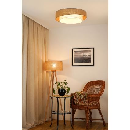 Brilagi - Plafoniera LED dimmerabile SHINE LED/24W/230V diametro 60 cm 3000/4000/6500K beige/color crema + telecomando