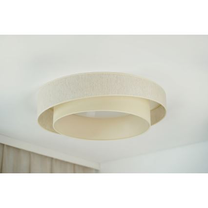 Brilagi - Plafoniera LED dimmerabile SHINE LED/24W/230V Ø 60 cm 3000/4000/6500K color crema + telecomando