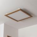 Brilagi - Plafoniera LED dimmerabile SLIMFRAME WOOD LED/58W/230V 64x64 cm 3000-6000K marrone + telecomando