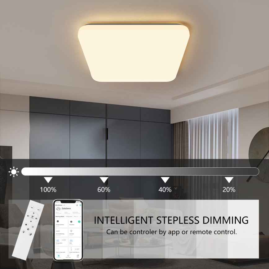 Brilagi - Plafoniera LED dimmerabile SMART LED/28W/230V 2700-6500K Wi-Fi Tuya + telecomando
