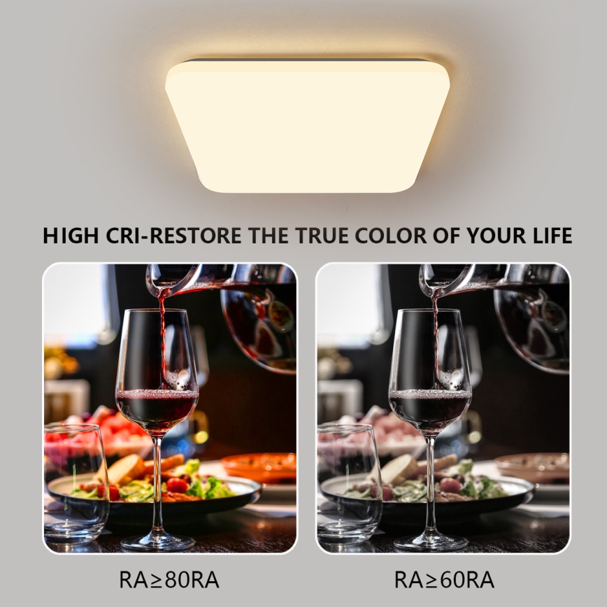 Brilagi - Plafoniera LED dimmerabile SMART LED/28W/230V 2700-6500K Wi-Fi Tuya + telecomando