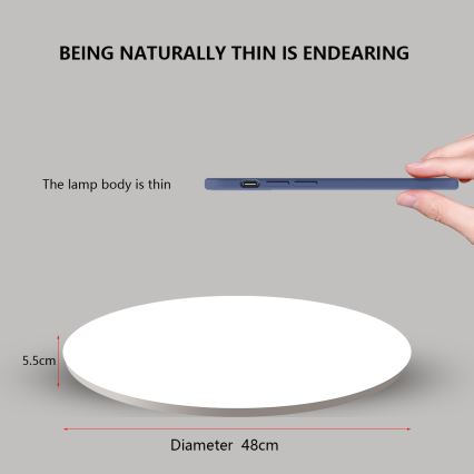 Brilagi - Plafoniera a LED dimmerabile SMART LED/36W/230V Ø 48 cm 2700-6500K Wi-Fi Tuya + telecomando