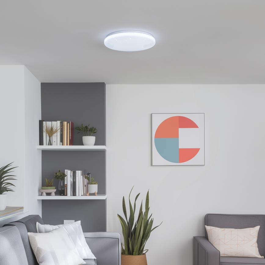 Brilagi - Plafoniera LED dimmerabile SMART STARS LED/24W/230V Ø 38 cm 3000-6000K Wi-Fi Tuya Beacon + telecomando