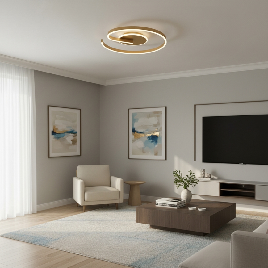 Brilagi - Plafoniera LED dimmerabile SPIRAL LED/56W/230V Ø 50 cm 3000/4000/6000K + telecomando