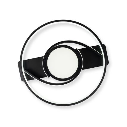 Brilagi - Plafoniera LED dimmerabile TWIRL LED/38W/230V 3000-6000K nera + telecomando