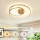 Brilagi - Plafoniera LED dimmerabile TWISTER LED/48W/230V 3000-6000K Ø 50 cm, finitura dorata + telecomando incluso