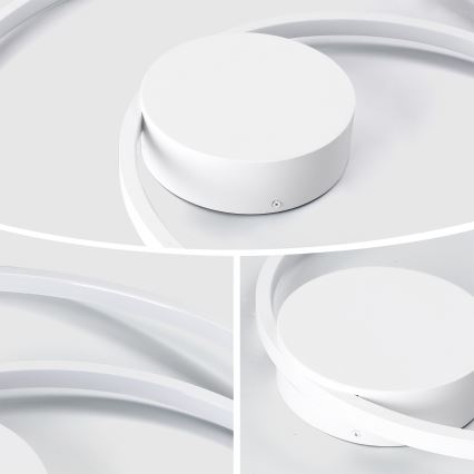 Brilagi - Lampada da soffitto dimmerabile a LED TWISTER LED/48W/230V 3000-6000K diam. 50 cm bianca + telecomando
