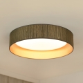 Brilagi - Plafoniera LED dimmerabile VEGAS SHINE LED/24W/230V 3000/4000/6500K paglia marrone/oro + telecomando