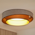 Brilagi - Plafoniera LED dimmerabile VEGAS SHINE LED/24W/230V diametro 60 cm 3000/4000/6500K marrone + telecomando