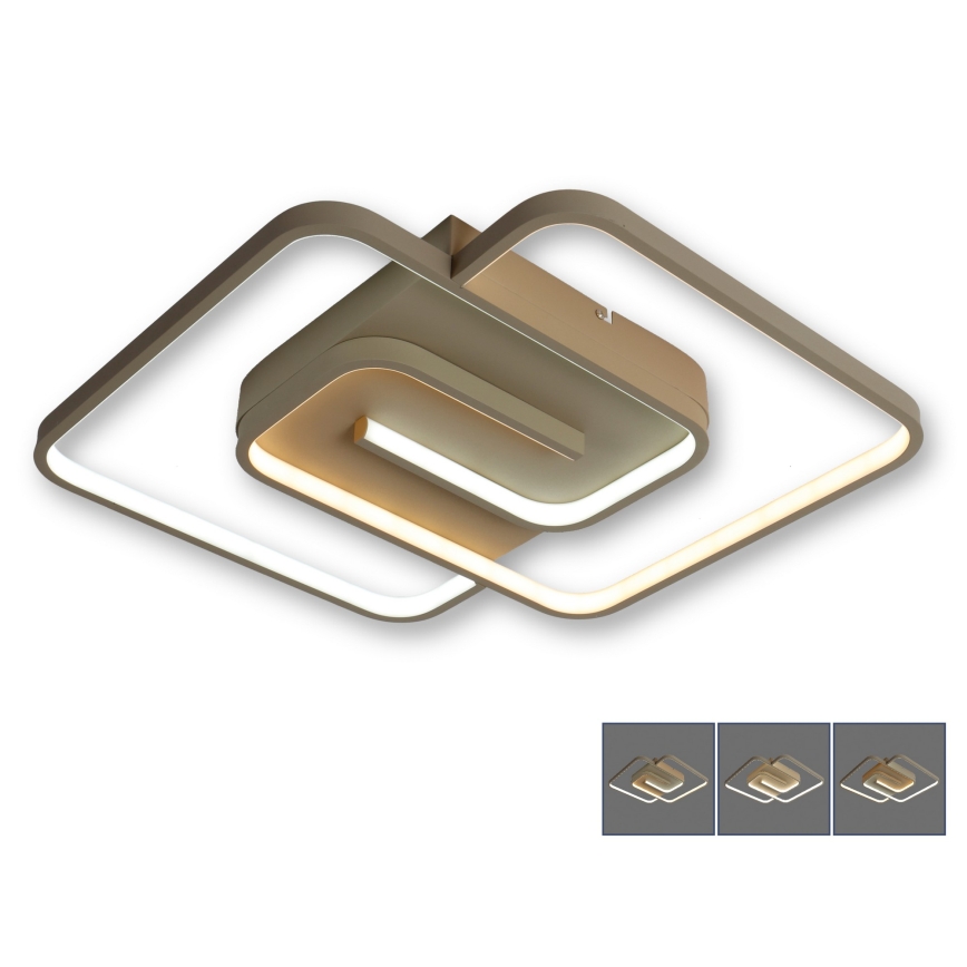 BRILAGI - Plafoniera LED dimmerabile VELO LED/64W/230V 3000-6500K 48x48 cm beige + telecomando