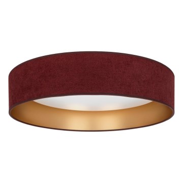 Brilagi - Plafoniera LED dimmerabile VELVET SMARTIX LED/36W/230V 3000-6000K Ø 55 cm vino/oro Wi-Fi Tuya Beacon + telecomando