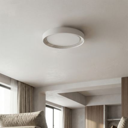 Brilagi - Plafoniera dimmerabile a LED WALDO LED/48W/230V 3000-6500K Ø 40 cm bianco/argento + telecomando