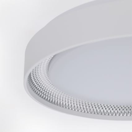 Brilagi - Plafoniera dimmerabile a LED WALDO LED/48W/230V 3000-6500K Ø 40 cm bianco/argento + telecomando