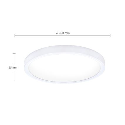 Brilagi - Plafoniera LED ESTELA LED/18W/230V Ø 30 cm bianca