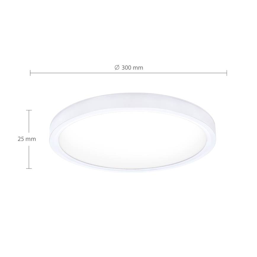 Brilagi - Plafoniera LED ESTELA LED/18W/230V Ø 30 cm bianca