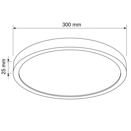 Brilagi - Plafoniera LED ESTELA LED/18W/230V Ø 30 cm bianca