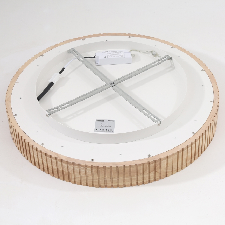 Brilagi - Plafoniera LED FALCON WOOD MODERN LED/40W/230V 3000/4000/6000K Ø 60 cm in legno