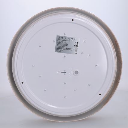 Brilagi - Plafoniera LED FLOCO LED/24W/230V Ø 30 cm, finitura legno/bianco