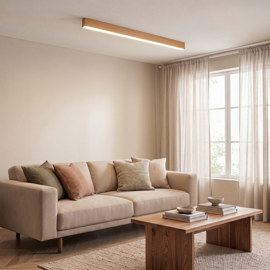 BRILAGI - Plafoniera LED GARDALINE LED/108W/230V 120 cm rovere