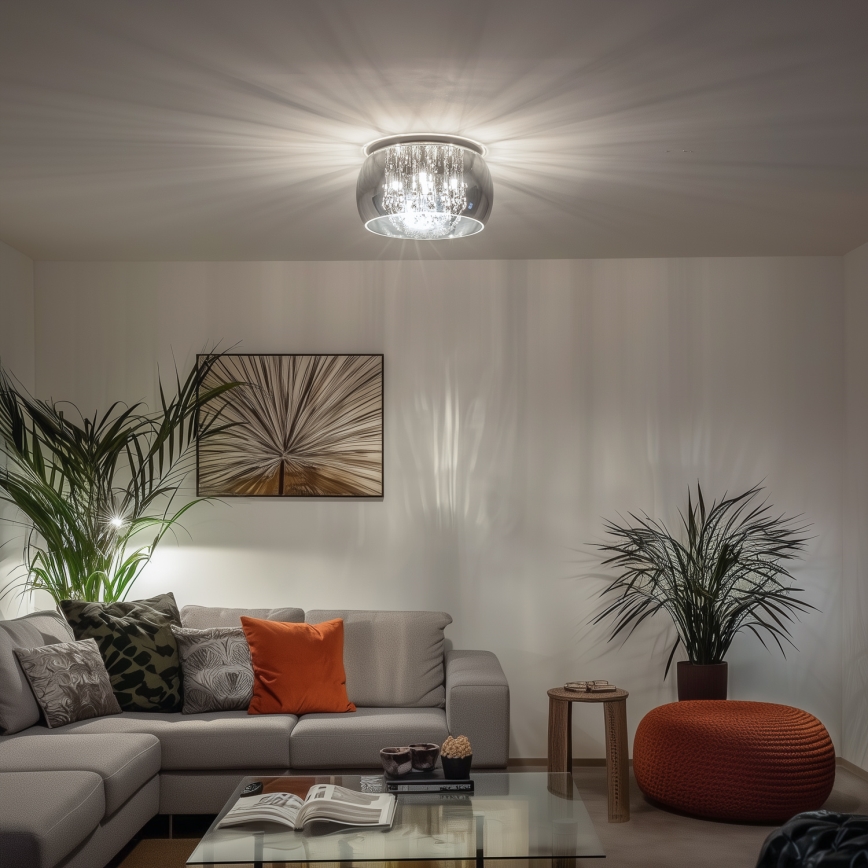 Brilagi - Plafoniera LED in cristallo JEWEL 5xG9/42W/230V Ø 40 cm