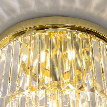 Brilagi - Plafoniera LED in cristallo MOZART 5xE14/40W/230V Ø 40 cm oro