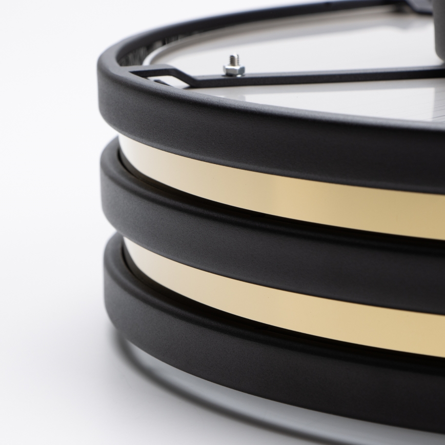 Brilagi - Plafoniera LED in cristallo VELURE 5xE14/40W/230V Ø 46 cm nera