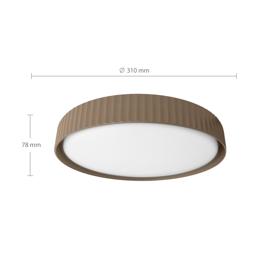 Brilagi - Plafoniera LED LUCIA LED/24W/230V Ø 31 cm marrone