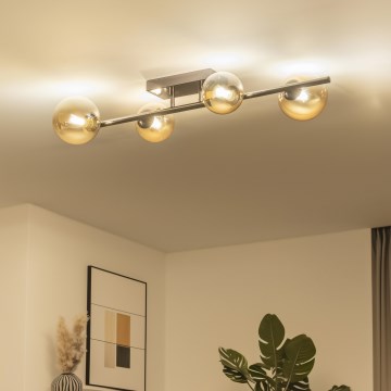Brilagi - Plafoniera LED MILLA 4xG9/3W/230V nero cromato/oro