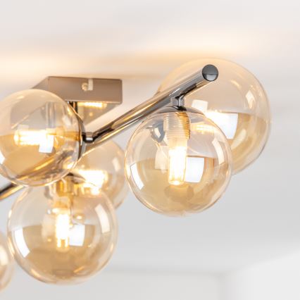 Brilagi - Plafoniera LED MILLA 7xG9/3W/230V nero cromato/oro