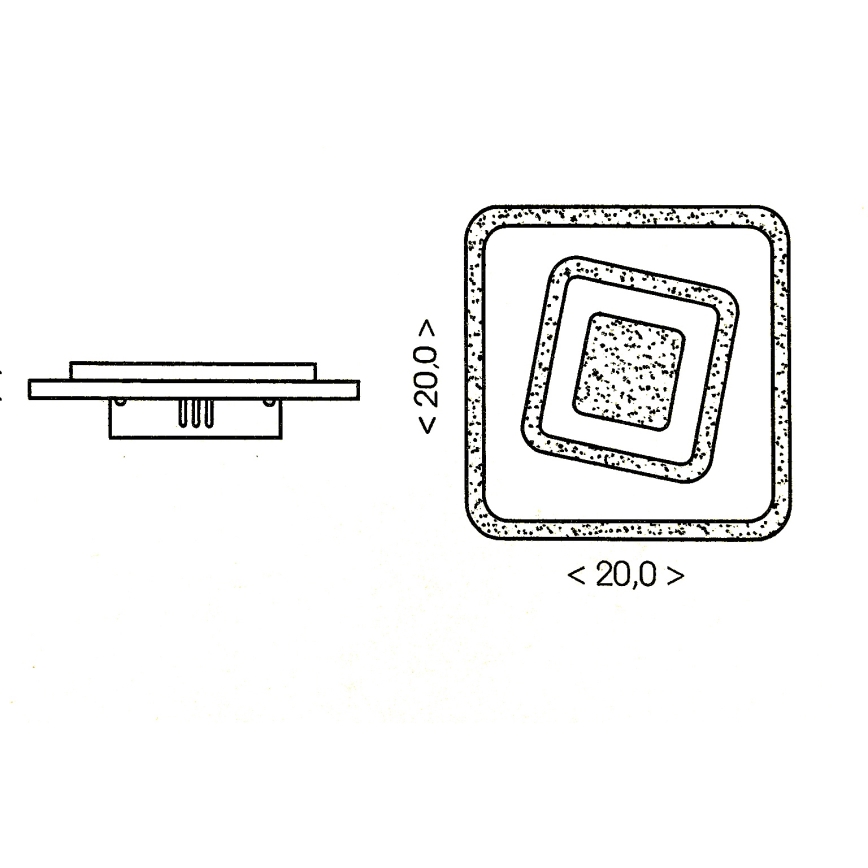 Brilagi - Plafoniera LED MODERN MINI/32W/230V 3000/4000/6000K