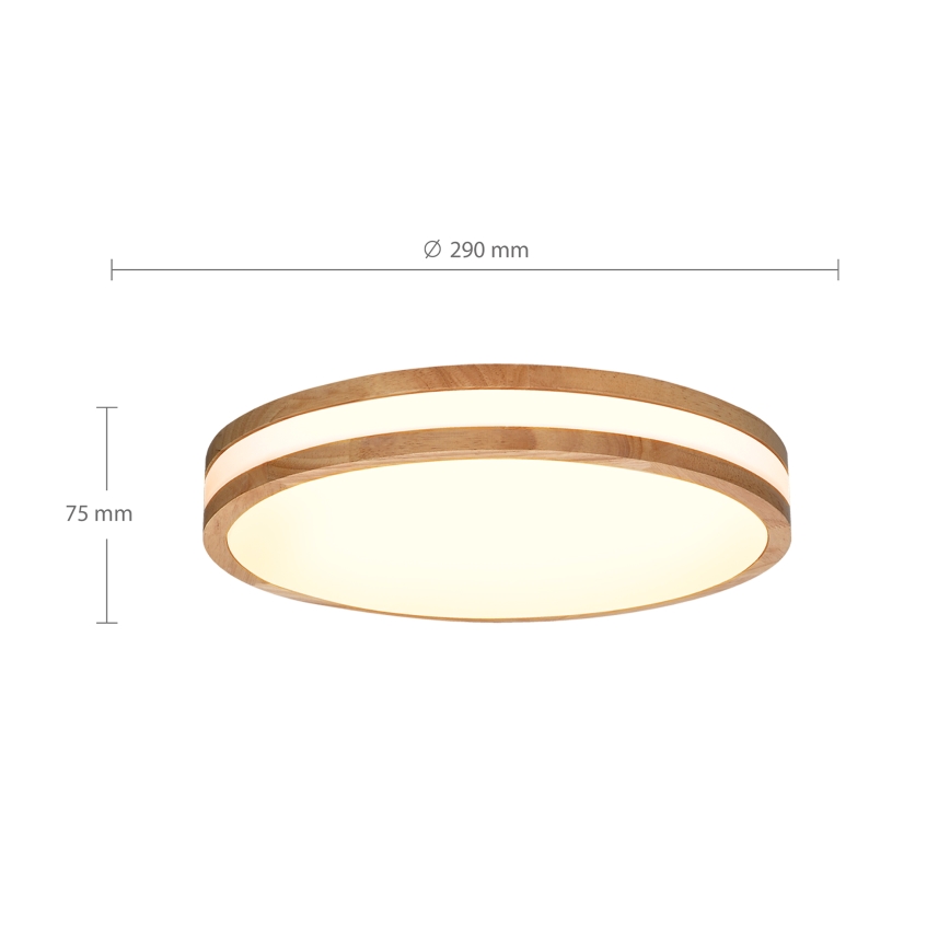 Brilagi - Plafoniera LED MOLINA LED/24W/230V quercia