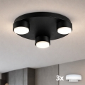 Brilagi - Plafoniera LED MONO 3xGX53/12W/230V Ø 30 cm nero