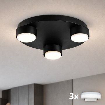 Brilagi - Plafoniera LED MONO 3xGX53/12W/230V Ø 30 cm nero
