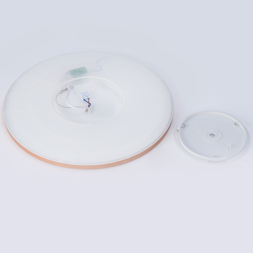 Brilagi - Plafoniera da bagno ULTRA SLIM LED/24W/230V Ø 42 cm oro rosa IP54