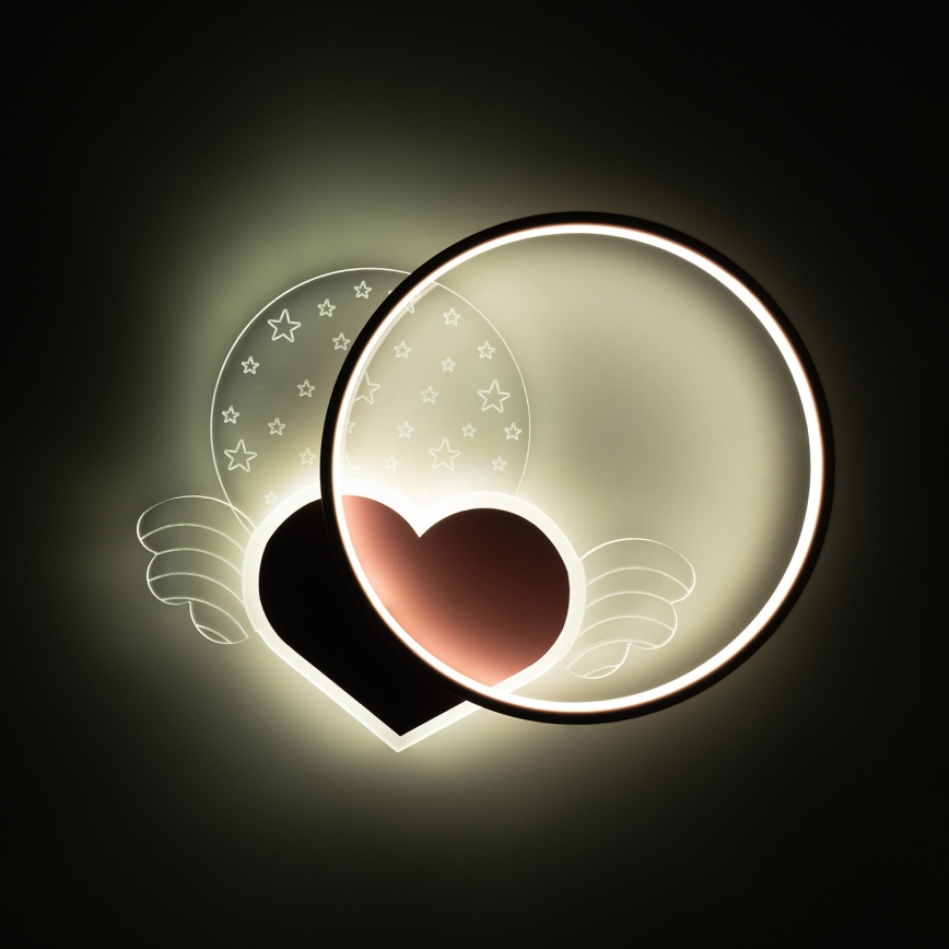 Brilagi - Plafoniera LED per bambini LOVE LED/48W/230V 3000/4500/6000K rosa