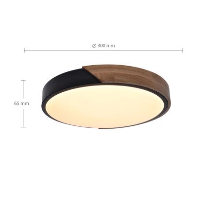 Brilagi - Plafoniera LED PILANA LED/24W/230V quercia diametro 30 cm