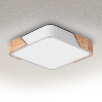 Brilagi - Plafoniera LED PILANA LED/24W/230V rovere/bianco 32x32 cm
