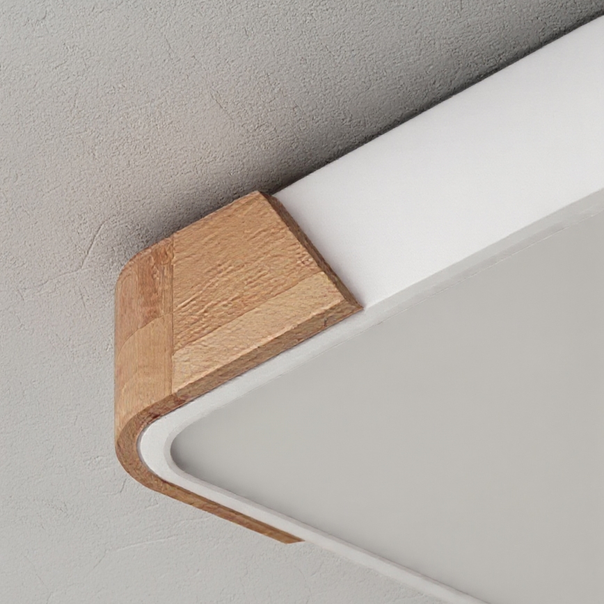 Brilagi - Plafoniera LED PILANA LED/24W/230V rovere/bianco 32x32 cm